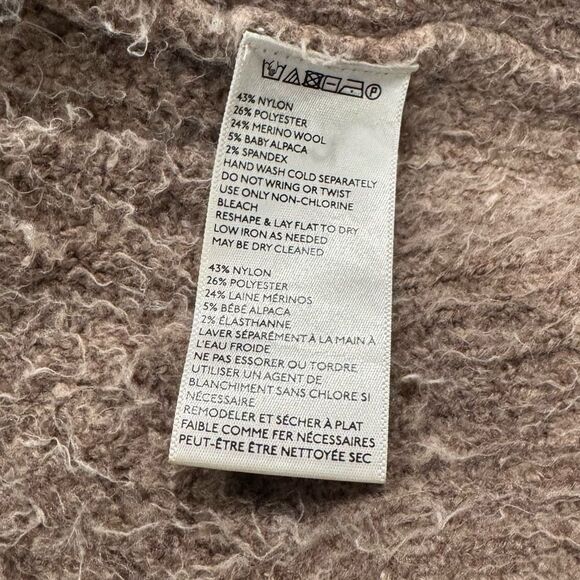 Anthropologie Moth Fuzzy Open Front Cardigan Sweater Women’s Small - Picture 3 of 4